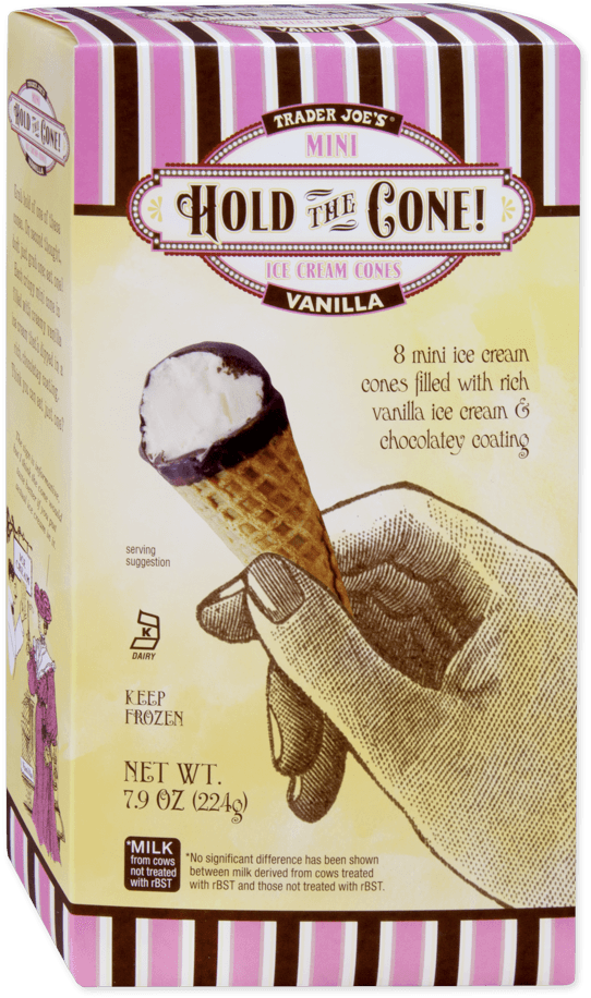 Trader Joe's Vanilla Hold the Cone! Mini Ice Cream Cones